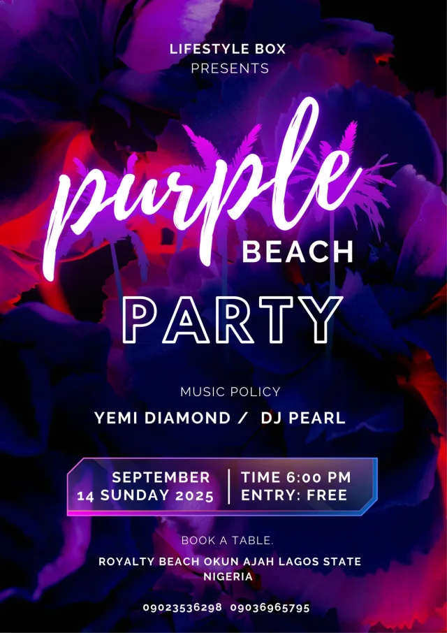 Purple Beach Party